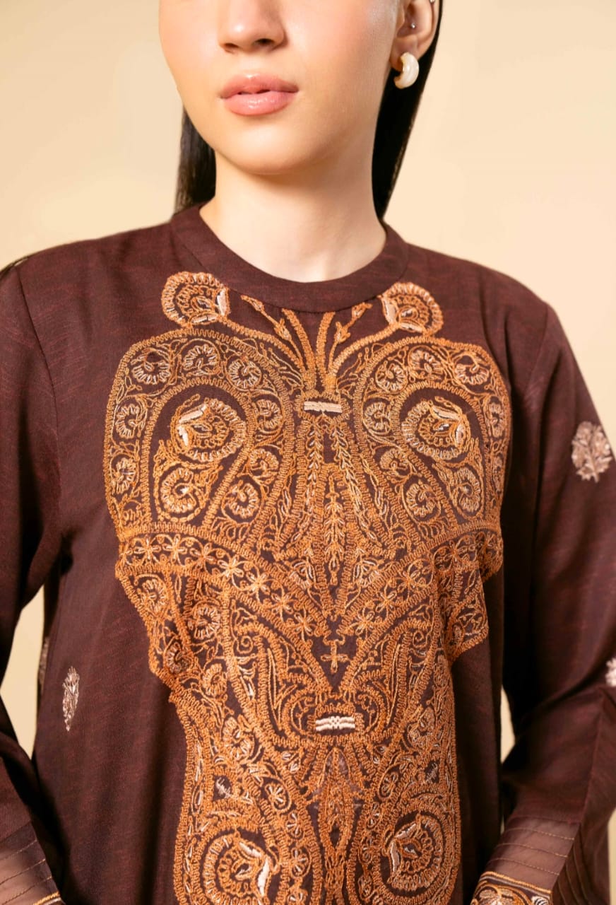 3PC KARANDI EMBROIDERED UNSTITCHED SUIT